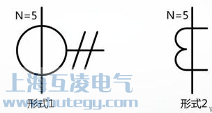 穿心（xīn）5匝的电流互感器符号