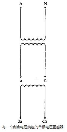 　有一（yī）个（gè）剩余电压绕组的单（dān）相电压互（hù）感器